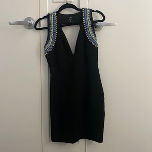 Black beaded dress